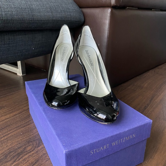 Enzo Angiolini Black Patent Pumps - Picture 2 of 5